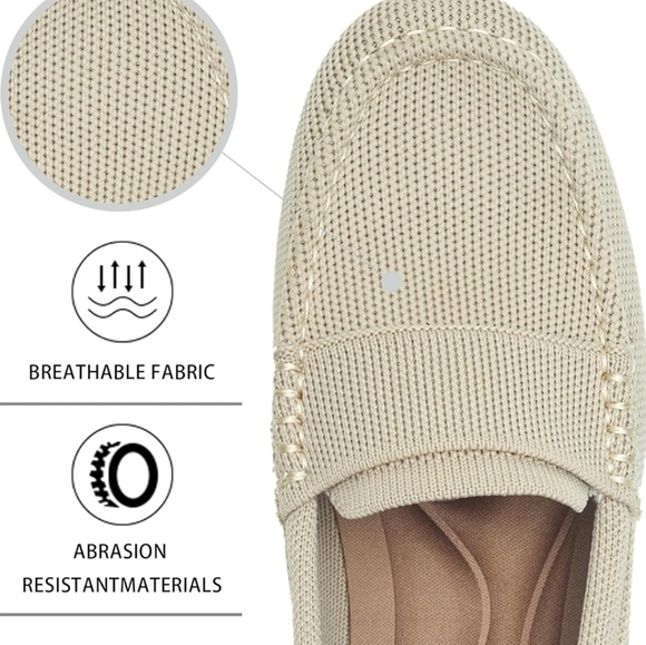 Elegant Cream Loafers for Women - Picture 4 of 5